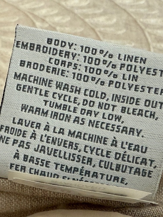 Restoration Hardware Linen and Embroidery Duvet + 2 standard shams - Picture 2 of 7